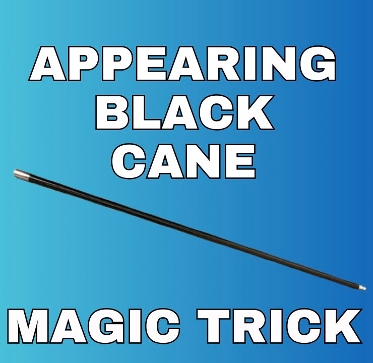 Appearing Black Cane - Magic Pocket Staff - Magic Trick