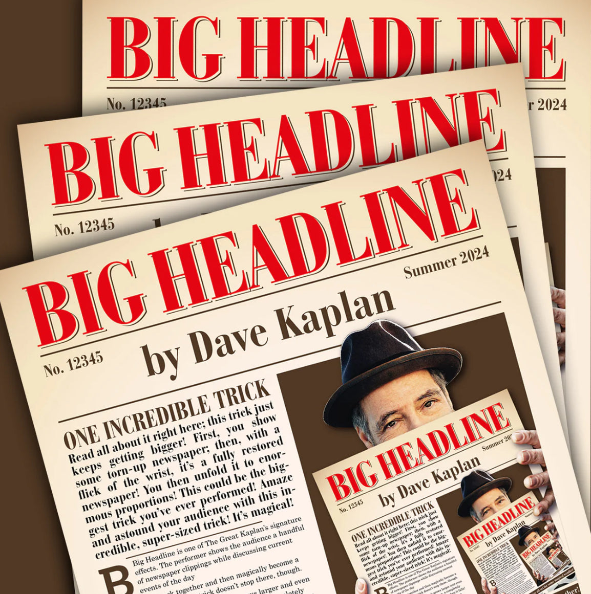 Big Headline Stage Magic Trick by Dave Kaplan