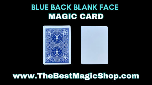 Blue Back Blank Face - Magic Gaff Card