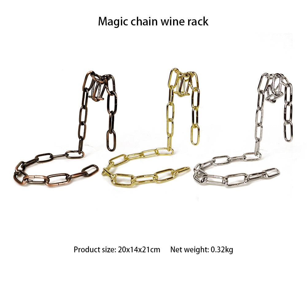 Magic Iron Chain Wine Bottle Holder - Magic Floating Wine Display