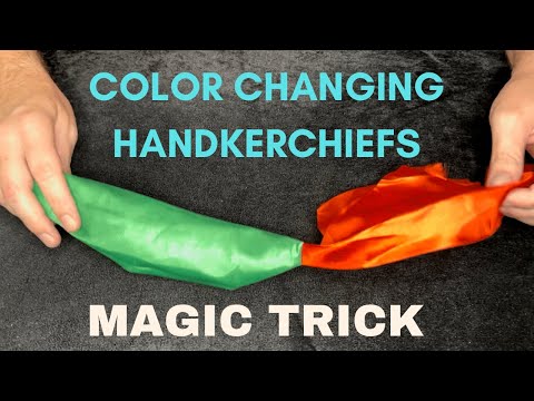 Color Changing Handkerchiefs - Magic Trick